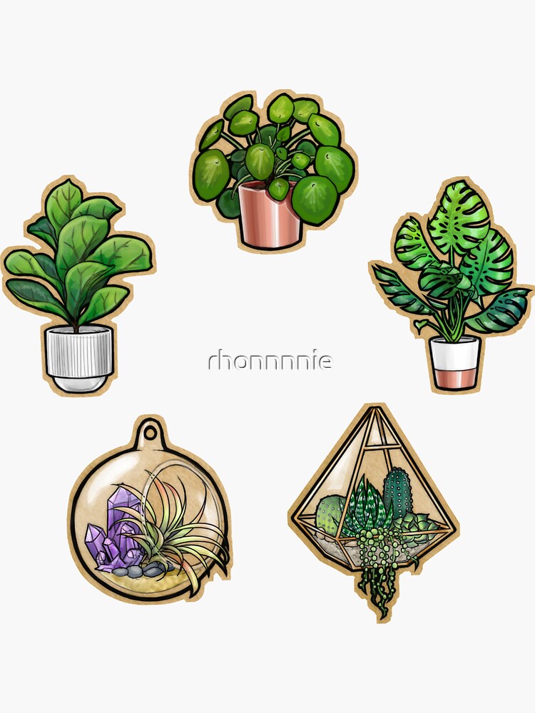 House Plants Sticker Sheet