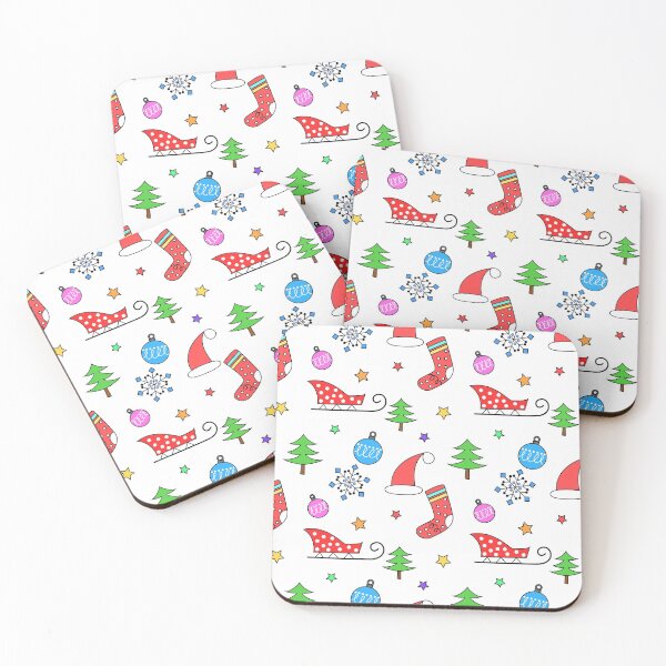 Item preview, Christmas doodles pattern designed and sold by mrhighsky.