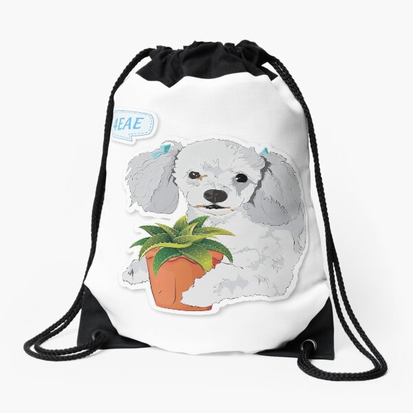 Cutie Canine "4EAE" Drawstring Bag