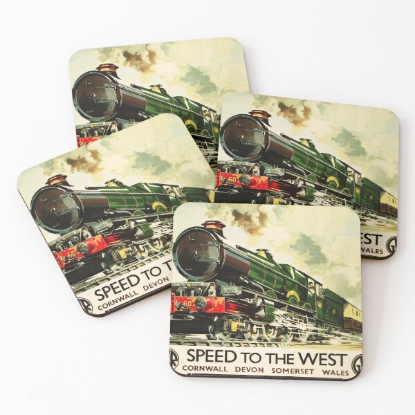 Item preview, Speed To The West GWR Advertisement Vintage Steam Train Locomotive designed and sold by retroposters.