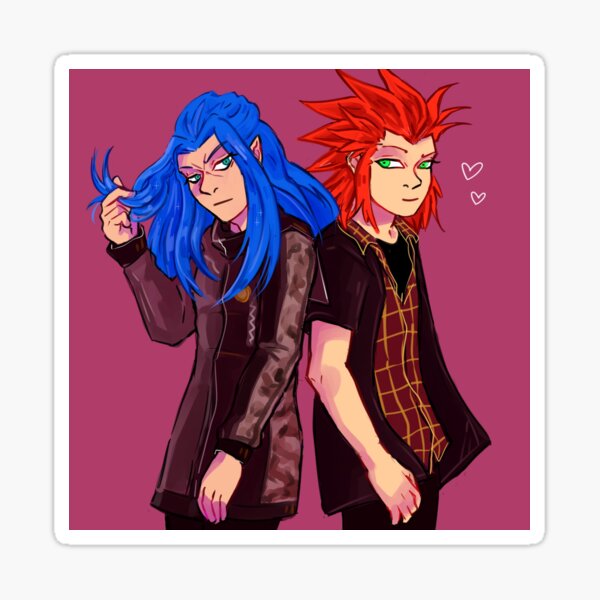 Vista previa del artículo con la obra «Kingdom Hearts - Isalea - Isa y Lea (Saix y Axel)», diseñado y vendido por riinkanei.