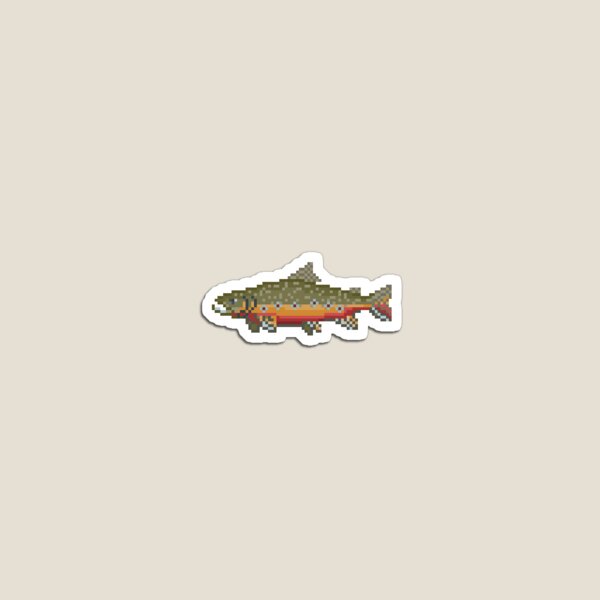 Brook Trout Pixel Art: River Legends Game Magnet for Sale by RiverLegends