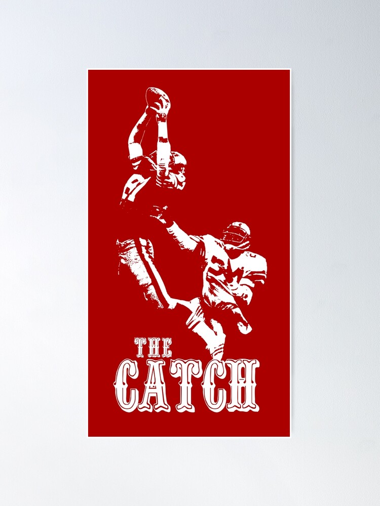 Shedd Shirts Triblend 49ers Dwight Clark The Catch T-Shirt Small, Women's, Black