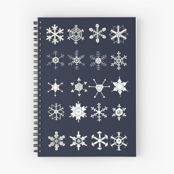 Item preview, Antique physics: snowflake drawings from microscope images (blue) designed and sold by AntiqueScience.