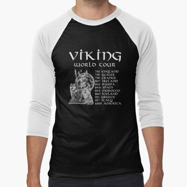 ScandinavianShoppe Viking World Tour T-Shirt - Grey