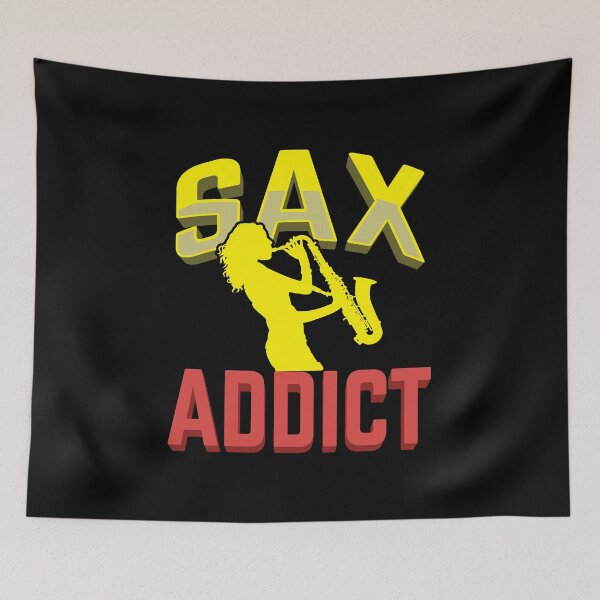 Item preview, Sax Addict Saxophone Jazz Music Player Gift Idea designed and sold by haselshirt.