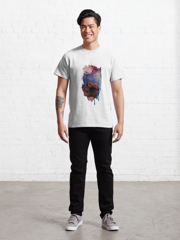 Alternate view of Abstract watercolour: red, blue, white, and black Classic T-Shirt