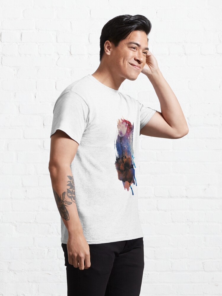 Alternate view of Abstract watercolour: red, blue, white, and black Classic T-Shirt