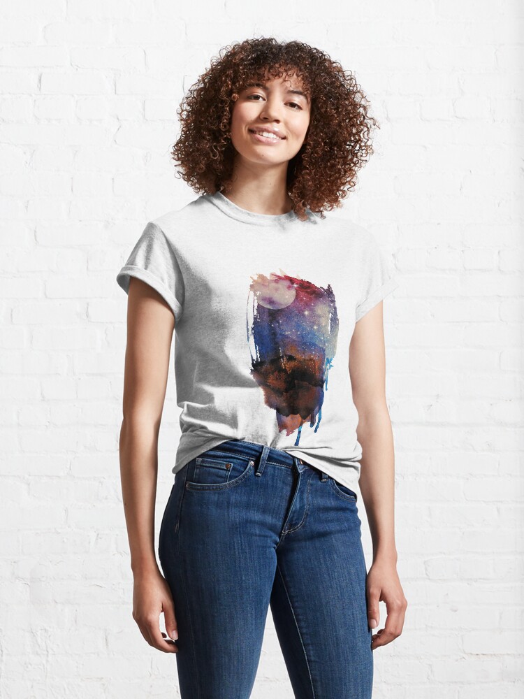 Alternate view of Abstract watercolour: red, blue, white, and black Classic T-Shirt