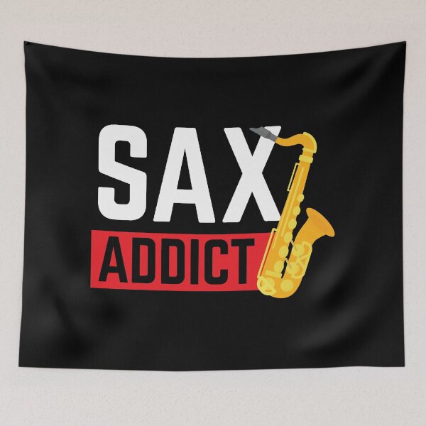 Item preview, Sax Addict Saxophone Jazz Music Player Gift Idea designed and sold by haselshirt.