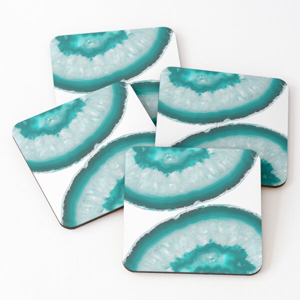 Item preview, Turquoise Teal Agate #1 #gem #decor #art  designed and sold by Anita's & Bella's Art.