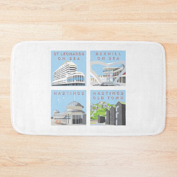 Item preview, Retro style views of Hastings and St Leonards-On-Sea designed and sold by wonder-webb.