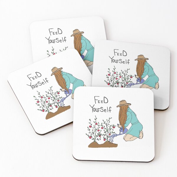 Item preview, Vegetable Garden Art, Feed Yourself Quote, Grow Your Own Food designed and sold by DeLislesRT.