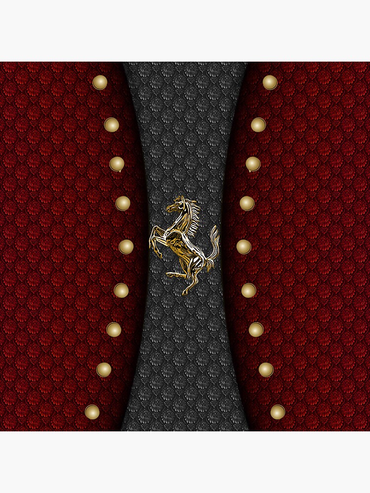 Thumbnail 3 of 3, Sticker, Prancing Horse (Golden) 2 designed and sold by Vk91art.