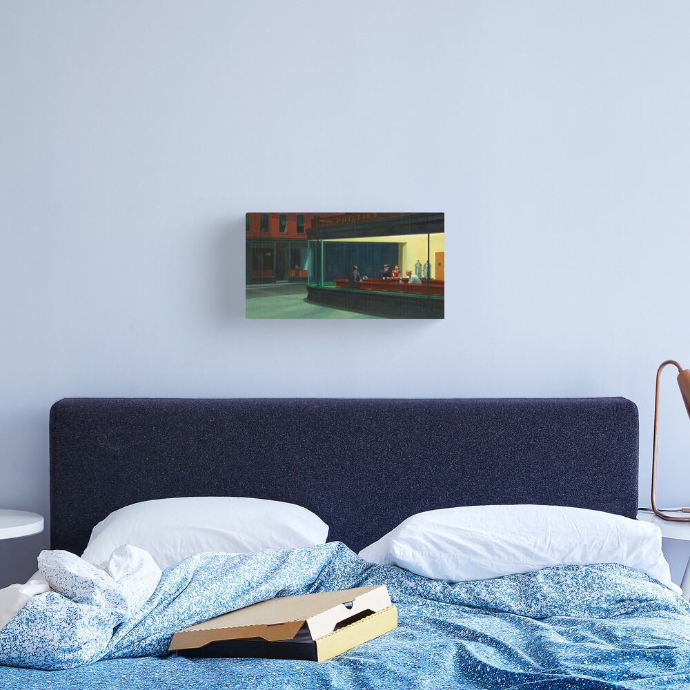 AMERICAN ARTIST. Edward Hopper, Nighthawks, 1942. Canvas Print