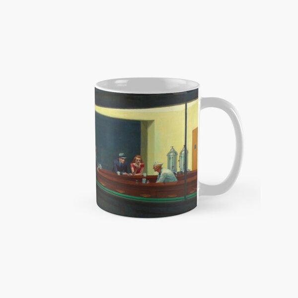 AMERICAN ARTIST. Edward Hopper, Nighthawks, 1942. Classic Mug