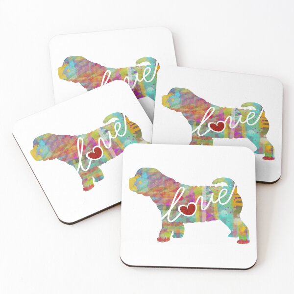 Item preview, Sharpei Love - A Bright and Colorful Watercolor Style Gift designed and sold by traciwithani.