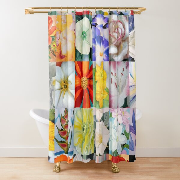 Georgia O'Keeffe Flowers Shower Curtain
