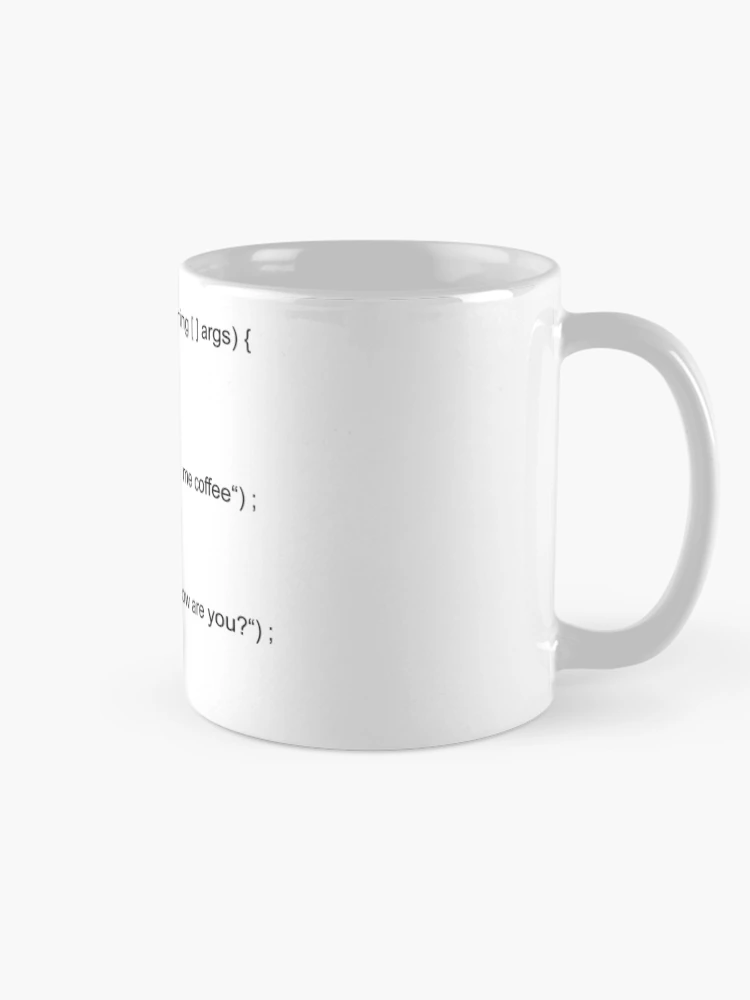 Thumbnail 3 von 6, Kaffeebecher, Funny Java Code designt und verkauft von Codingshirt.