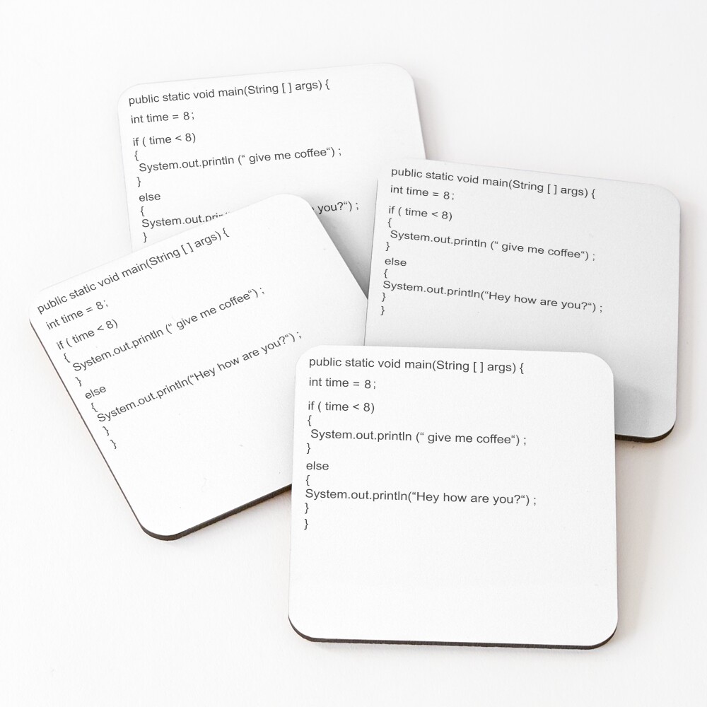 Item preview, Coasters (Set of 4) designed and sold by Codingshirt.