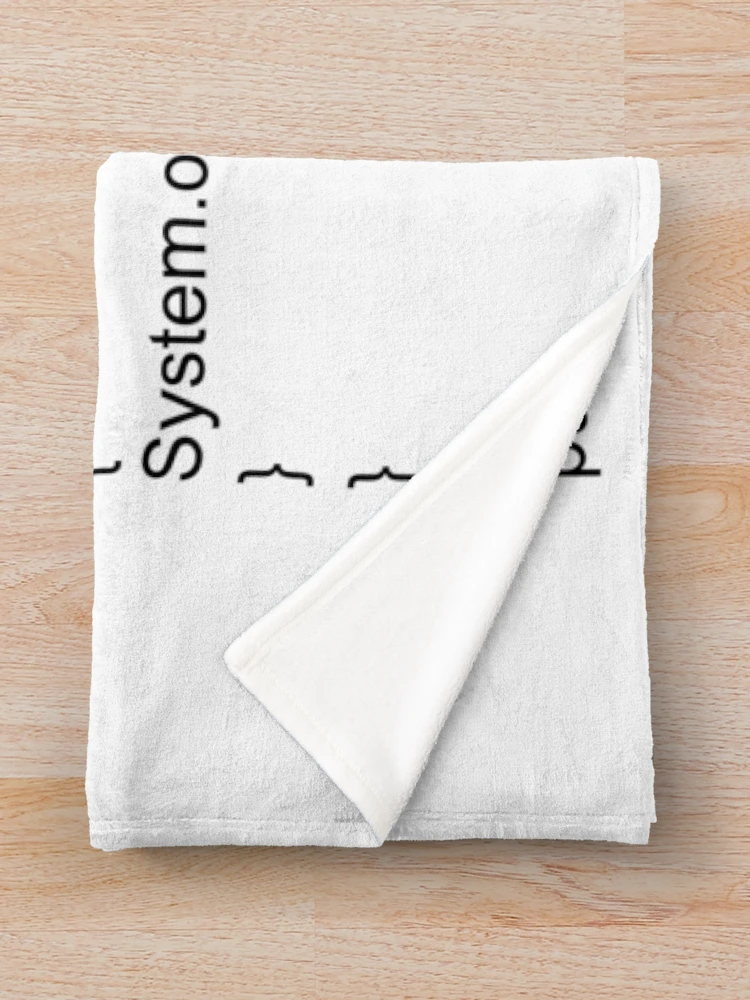 Thumbnail 3 of 6, Throw Blanket, Funny Java code designed and sold by Codingshirt.