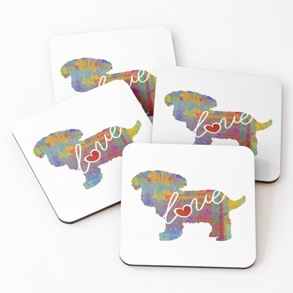 Item preview, Toy Poodle Love - A Bright and Colorful Watercolor Style Gift designed and sold by traciwithani.