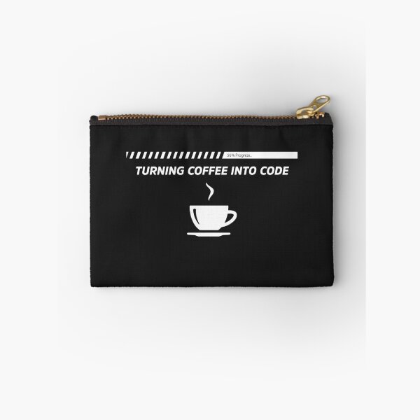 Item preview, Turning Coffee Into Code  - Funny Programming Jokes - Dark Color designed and sold by Programming Jokes.