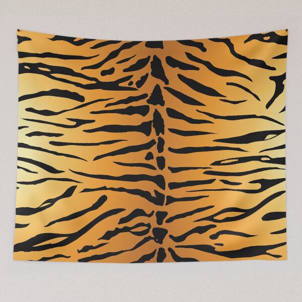 Item preview, Tiger Stripes Striped fur Animal Africa Pattern Black Orange  designed and sold by funnytshirtemp.