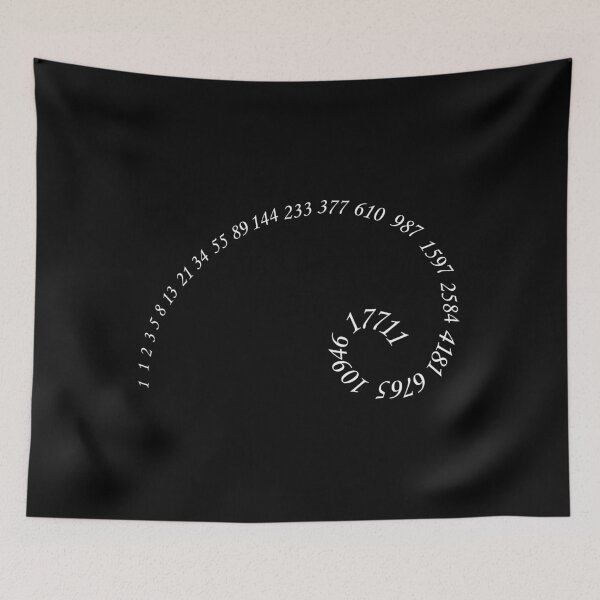 Item preview, Fibonacci golden ratio spiral design for geometry lovers designed and sold by IceShirts.