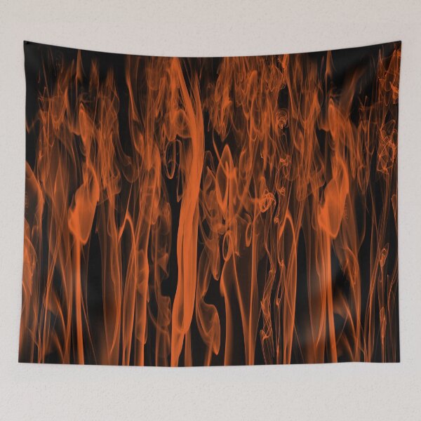 Item preview, Orange Smoke on Black Background Large designed and sold by Darcy777.