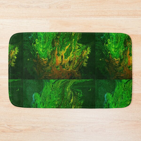 Item preview, witches fire, acrylic pour, reds and greens designed and sold by myatticstudio.