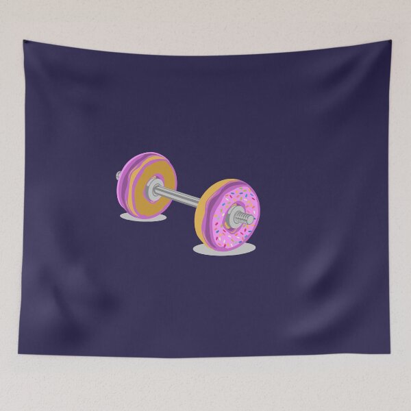 Item preview, Donut, dumbbell, weightlifting designed and sold by DerSenat.