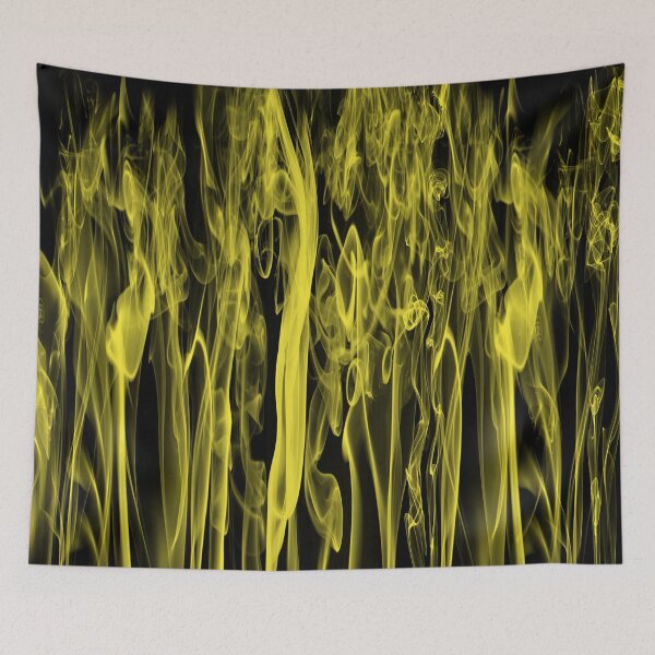 Item preview, Yellow Smoke on Black Background Large designed and sold by Darcy777.
