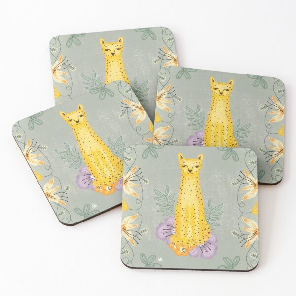Item preview, Cheetah Floral Illustration designed and sold by Abigail Moss.