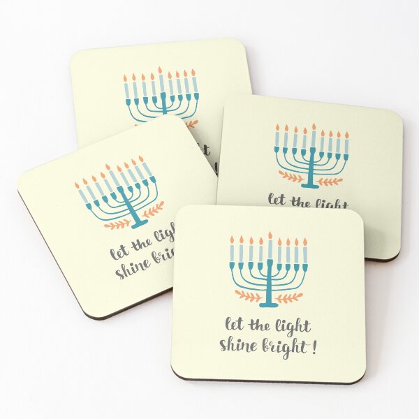 Item preview, Menorah with Lighted Candles, Let the Light Shine Bright designed and sold by FinnBear.