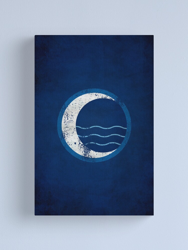 Alternate view of Water Tribe Logo · Distressed Canvas Print