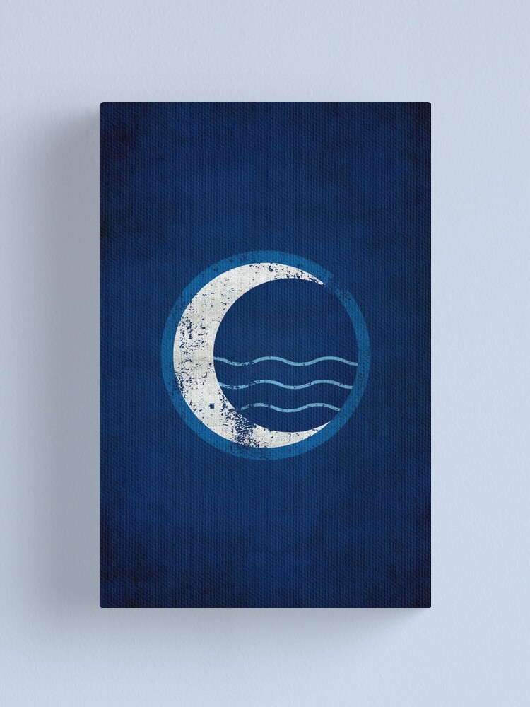 Alternate view of Water Tribe Logo · Distressed Canvas Print
