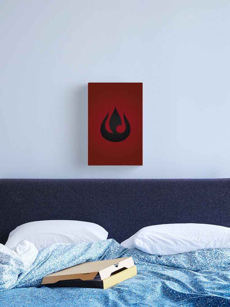 Thumbnail 1 of 3, Canvas Print, Fire Nation Logo designed and sold by Logogami.