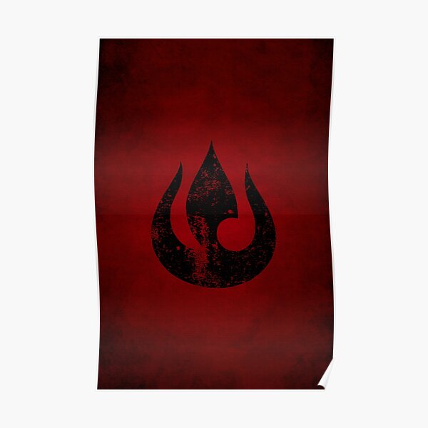 Fire Nation Logo · Distressed Poster