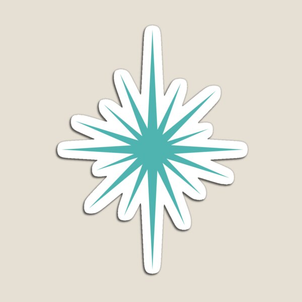 Item preview, Turquoise Blue Starburst Retro Atomic Era designed and sold by Orchard Berry.