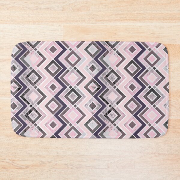 Item preview, Zigzag pattern of a fluid painting in neon pink and gray designed and sold by Marlene Wagenhofer.