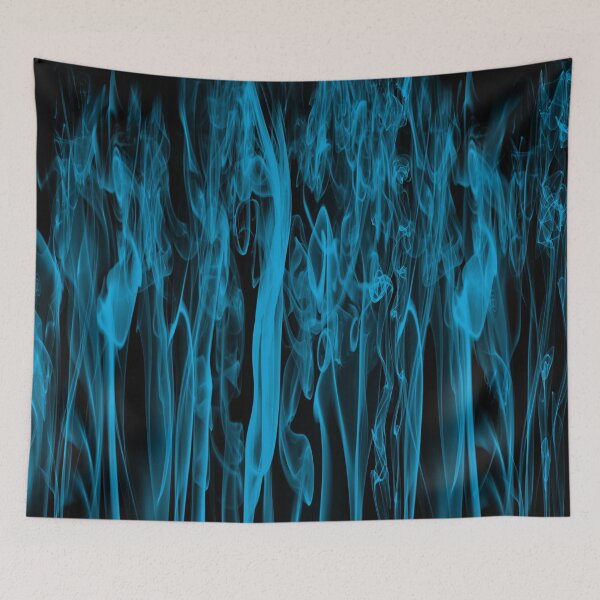 Item preview, Sky Blue Smoke on Black Background Large designed and sold by Darcy777.