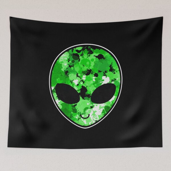 Item preview, Green Alien Head designed and sold by BigTexFunkadelic.