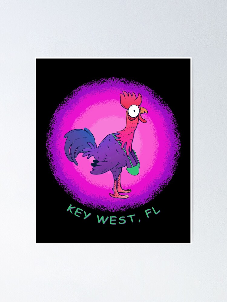 Thumbnail 1 of 3, Poster, Key West Fantasy Chicken In Bikini designed and sold by KoolMoDee.