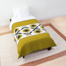 Retro Flower (Mustard) Comforter