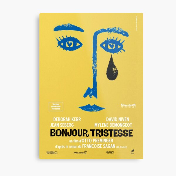 Bonjour Tristesse - 50s Otto Preminger film starring David Niven Jean Seberg Deborah Kerr Metal Print