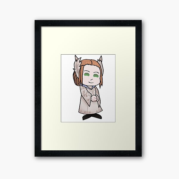 Kan E Senna Chibi Framed Art Print By Doomgay Redbubble