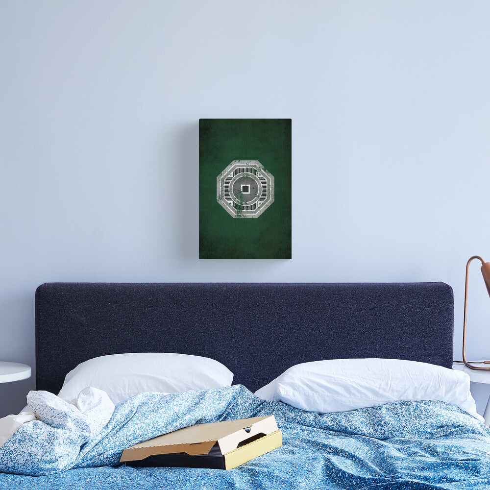 Earth Empire Logo · Distressed Canvas Print