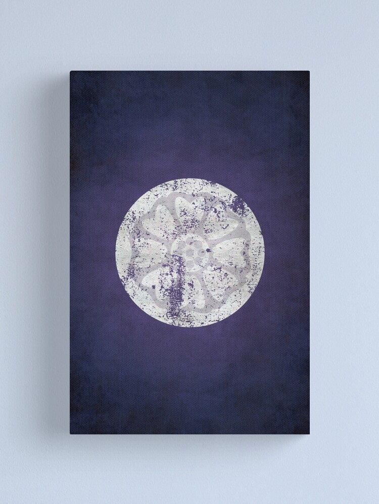 Alternate view of Order of the White Lotus Logo · Distressed Canvas Print