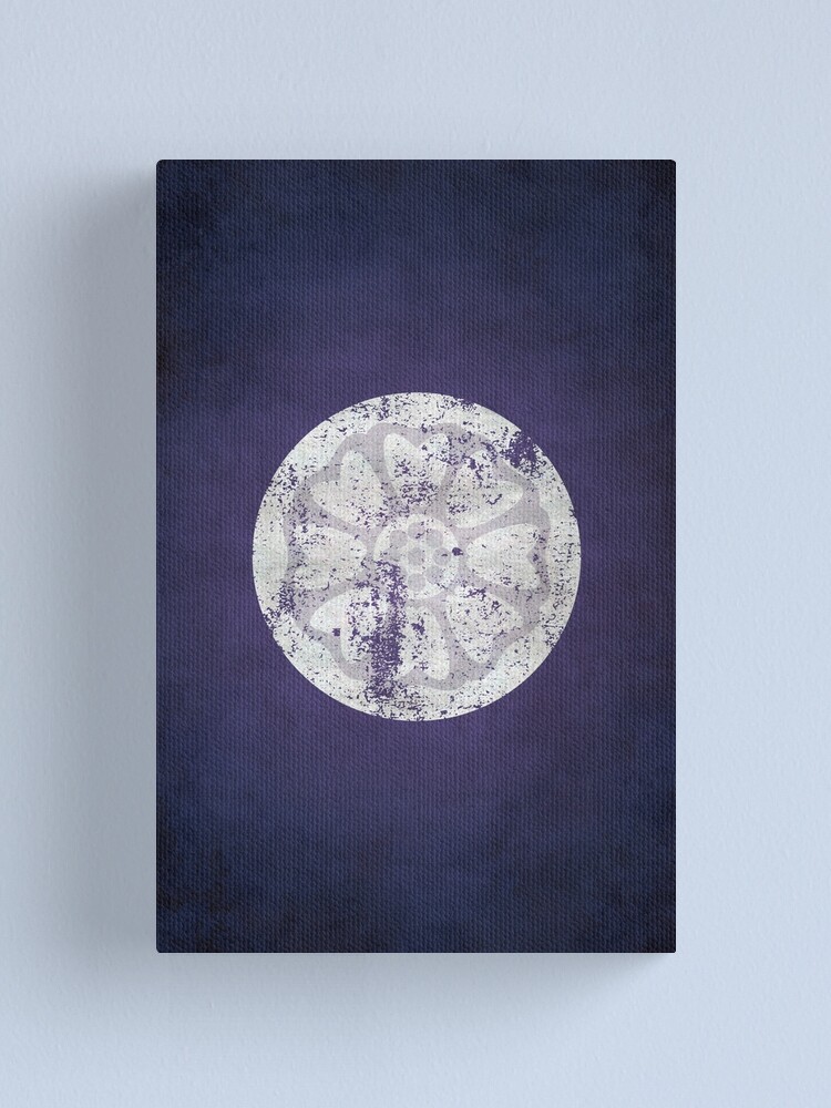 Alternate view of Order of the White Lotus Logo · Distressed Canvas Print